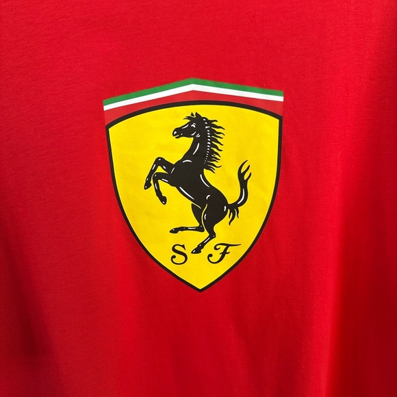 Scuderia Ferrari X Puma Big Ferrari Shield Logo Shirt Men’s XL New With Tags! - Picture 2 of 9